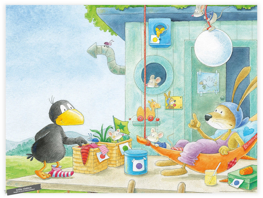 Der kleine Rabe Socke – Rabe Socke bei Hase Löffel