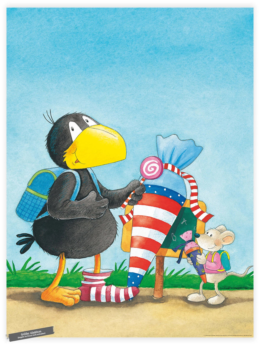 Der kleine Rabe Socke mit der Schultüte