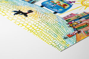 Der blaue Autobus – In der Stadt