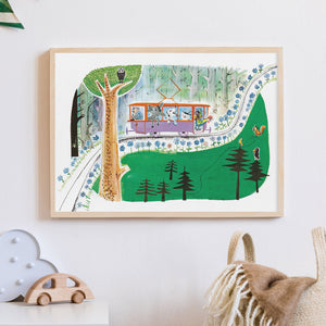 Die ganz besonders nette Straßenbahn – Fahrt durch den Wald