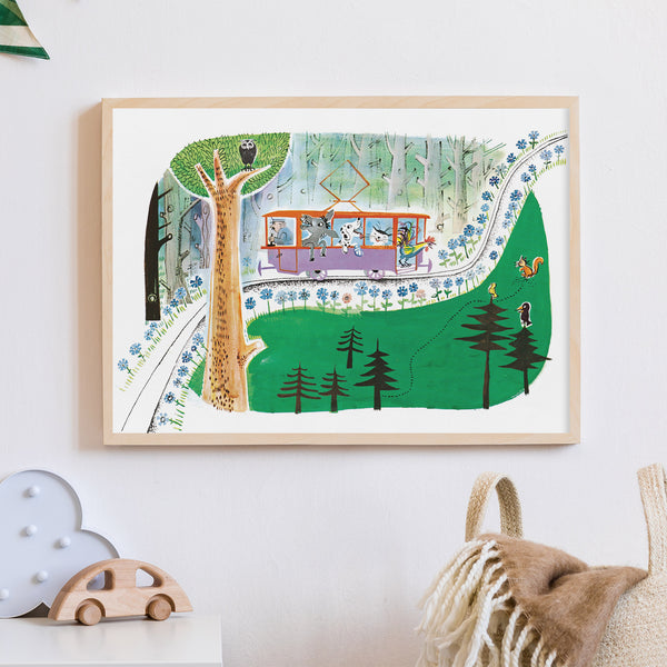 Die ganz besonders nette Straßenbahn – Fahrt durch den Wald