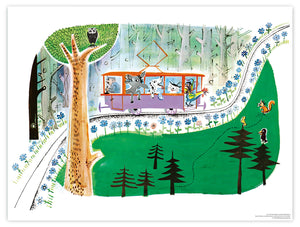 Die ganz besonders nette Straßenbahn – Fahrt durch den Wald