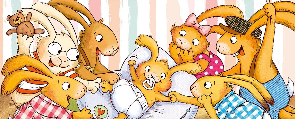 Sieben kleine Hasen