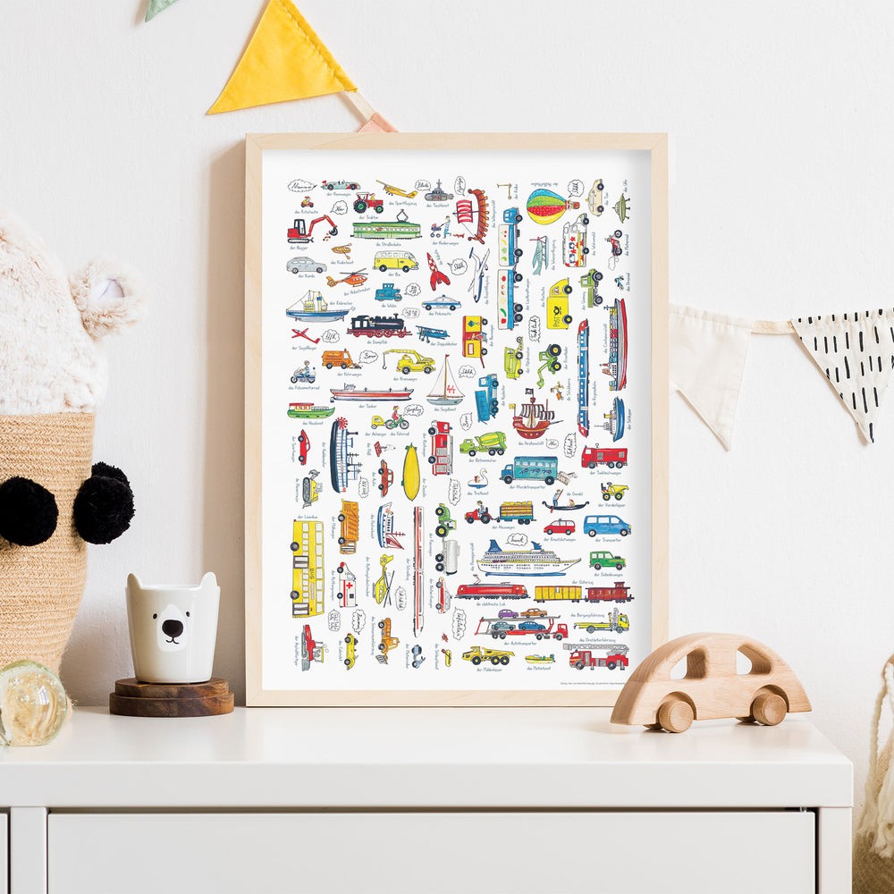 Wimmelposter: Schau mal, so viele Fahrzeuge!
