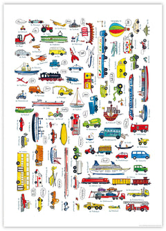 Wimmelposter: Schau mal, so viele Fahrzeuge!