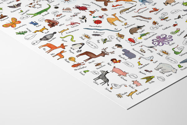 Wimmelposter: Schau mal, so viele Tiere!