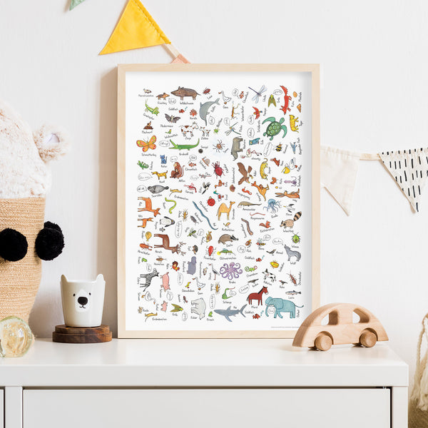 Wimmelposter: Schau mal, so viele Tiere!