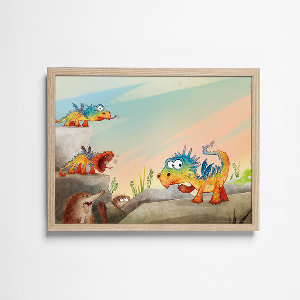 Furzipups Poster - Üben – eiche