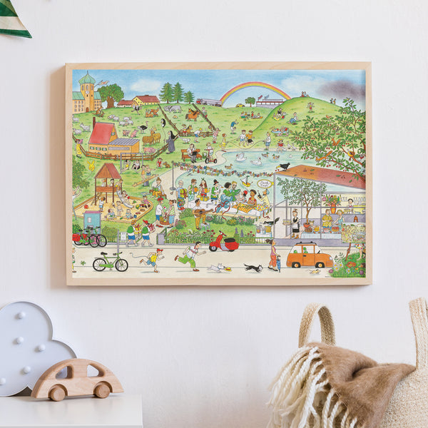 Wimmelposter: Wimmlingen – Sommer