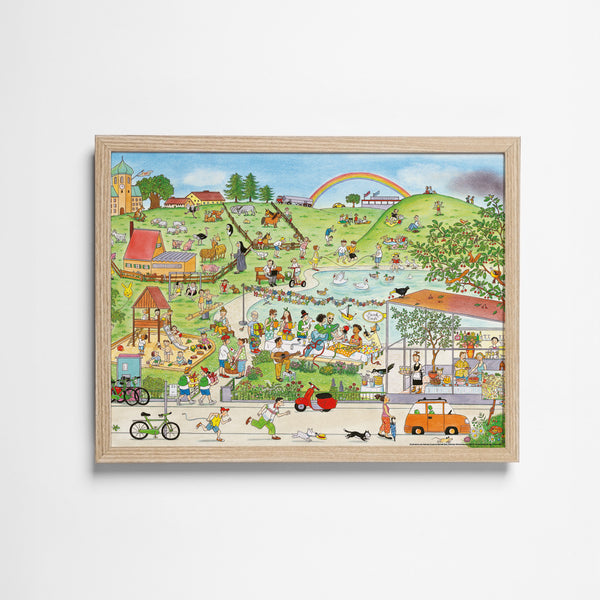 Wimmelposter: Wimmlingen – Sommer