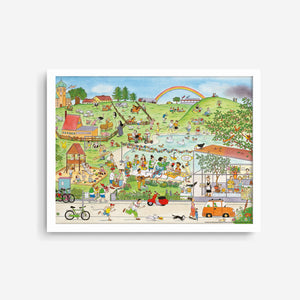 Wimmelposter: Wimmlingen – Sommer