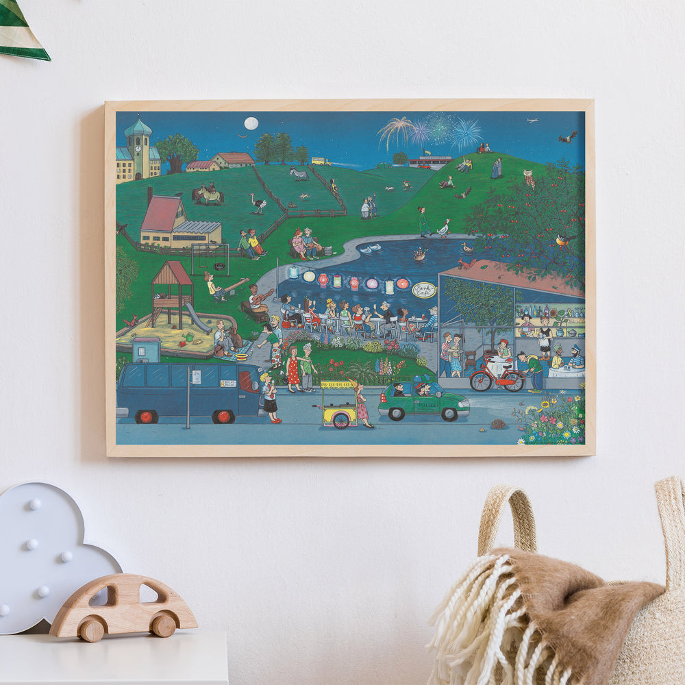 Wimmelposter: Wimmlingen – Nacht