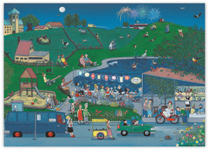 Wimmelposter: Wimmlingen – Nacht