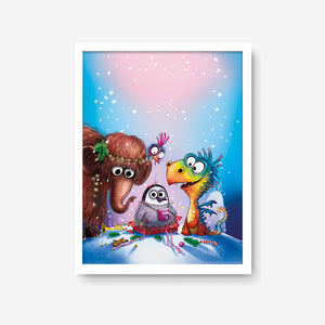 Furzipups Poster - Weihnachten – weiss