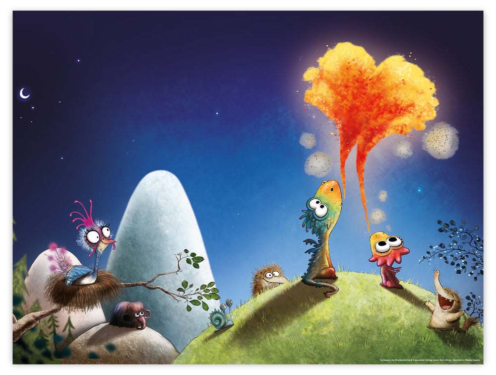 Furzipups Poster - Nacht – schatten