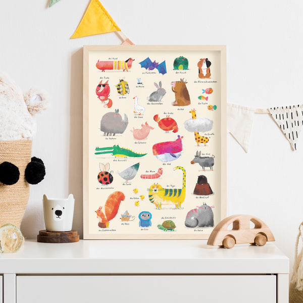 Wimmelposter: Meine ersten Tiere