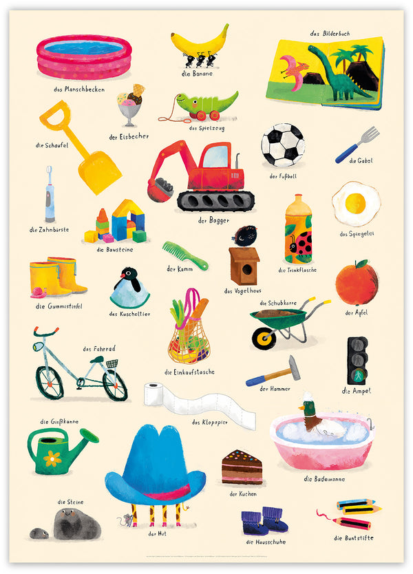 Wimmelposter: Meine ersten Sachen