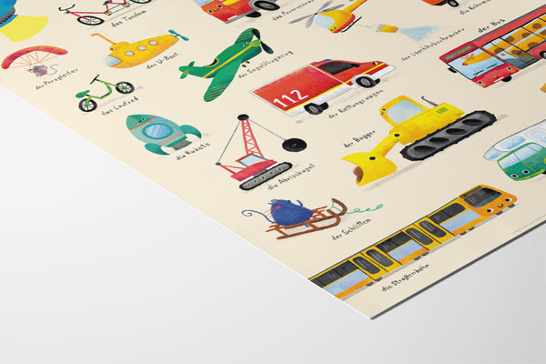 Wimmelposter: Meine ersten Fahrzeuge