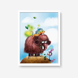 Furzipups Poster - Freunde – weiss