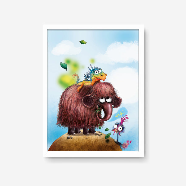 Furzipups Poster - Freunde – weiss